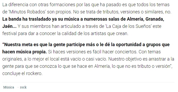 AlmeriRock Diario de Almería
